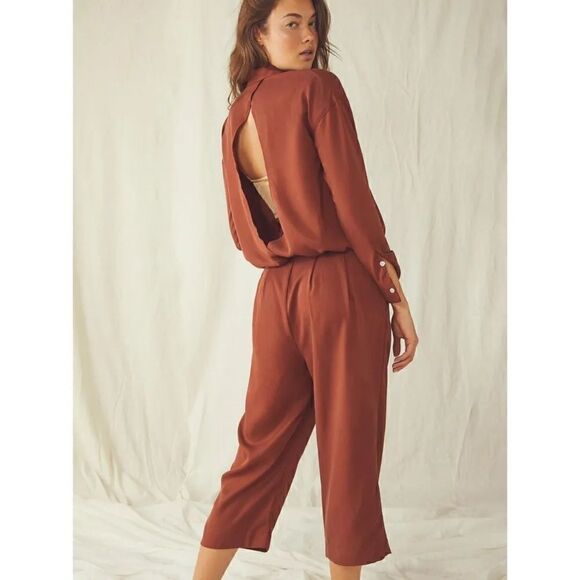 FREE PEOPLE YASMIN TWO PIECE SET IN BROWN NWT - Picture 10 of 10